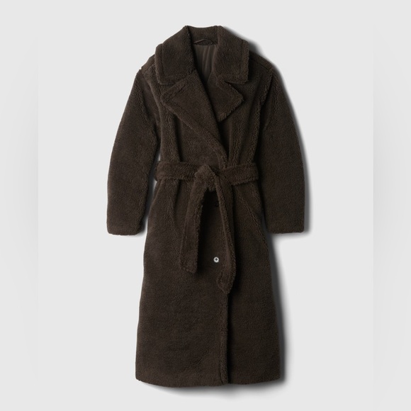 Women’s Brown Teddy Coat - Picture 1 of 3